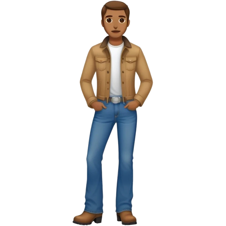 Lasagna person wear bootcut jeans and boots  emoji