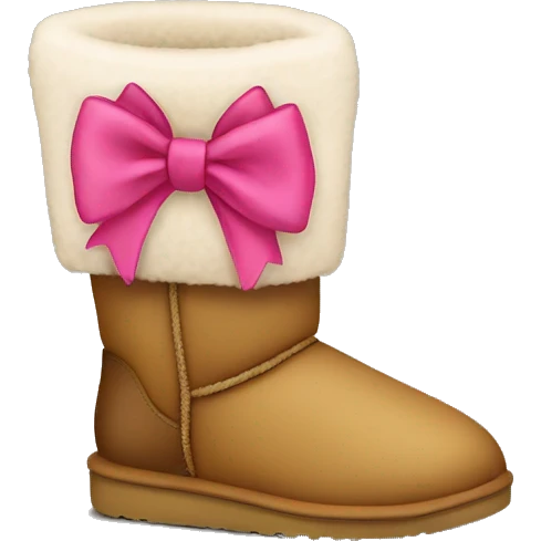 uggs with bow emoji