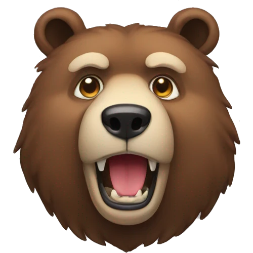 Urso nervoso emoji