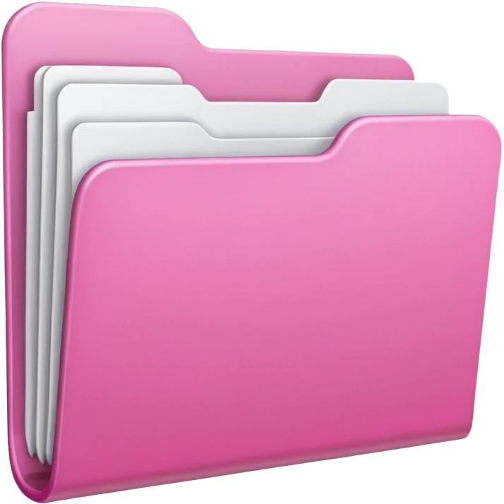 mix pink and white folder emoji
