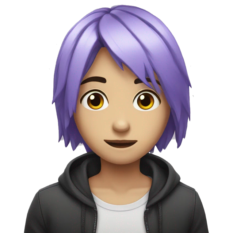 Una emo enojada emoji