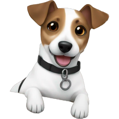 Jack Russel on a boat  emoji