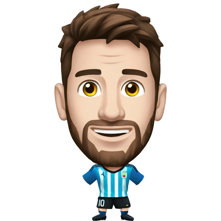 Messi con mundial  emoji