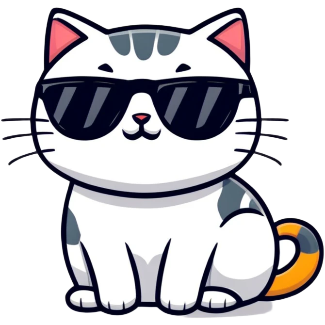 cat wearing sunglasses emoji