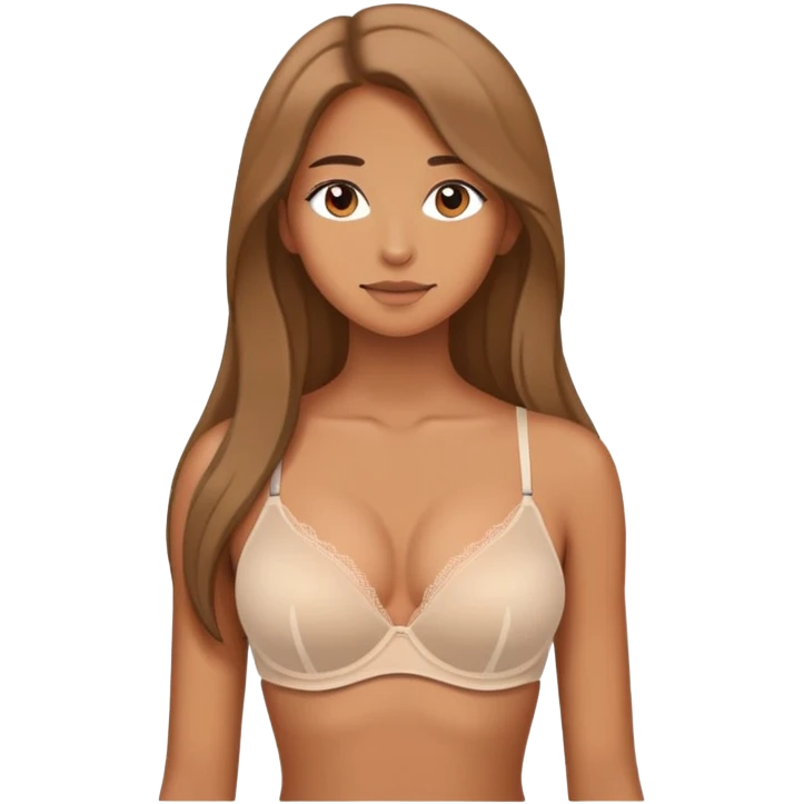 sexy girl with big boobs and very small bra emoji
