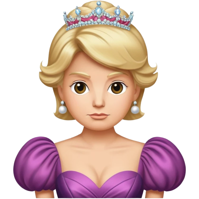 Donald trump wearing a ball gown  emoji