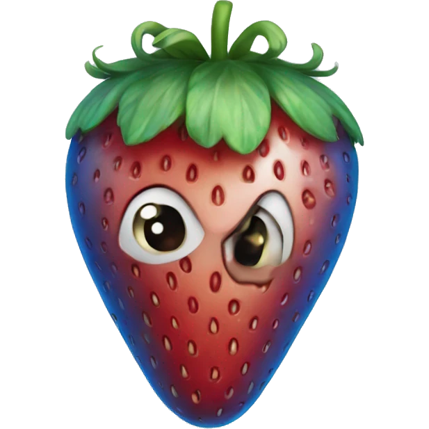 Blue Strawberry  emoji