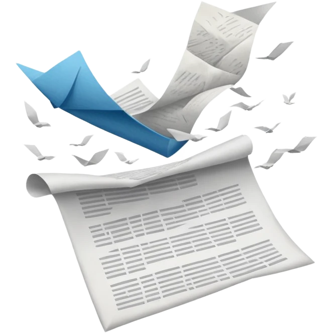 documents in the air emoji