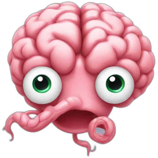 brain worms emoji