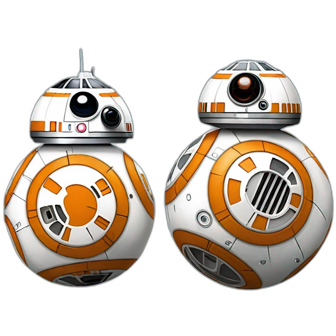 R2-D2 and BB-8 emoji