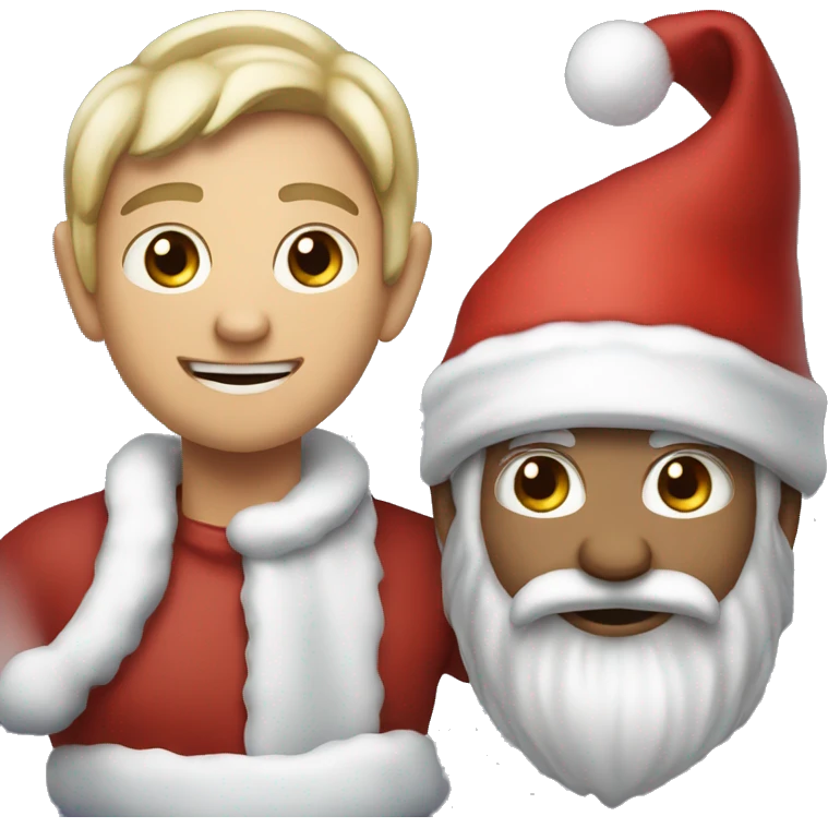 Santa and elfo emoji