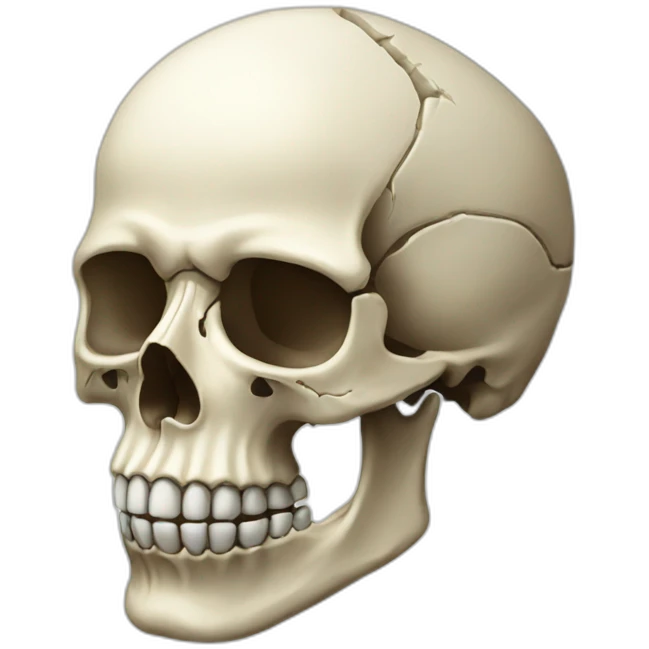Human skull emoji
