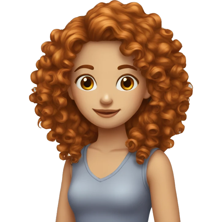 two--girls-best-friends-dark hair curly- ginger hair curly emoji