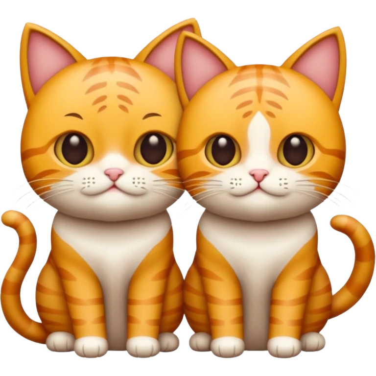 quero um emogi de dois gatos e uma criança emoji