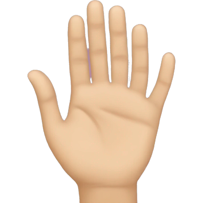 Hand on face emoji