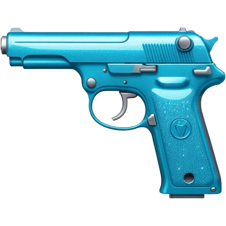 glitter blue cian gun emoji