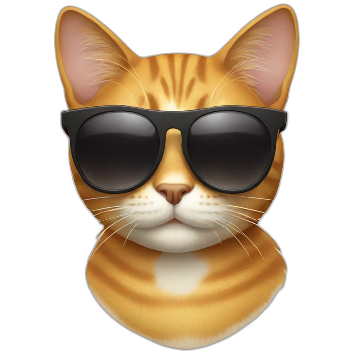 Cat with sunglasses emoji