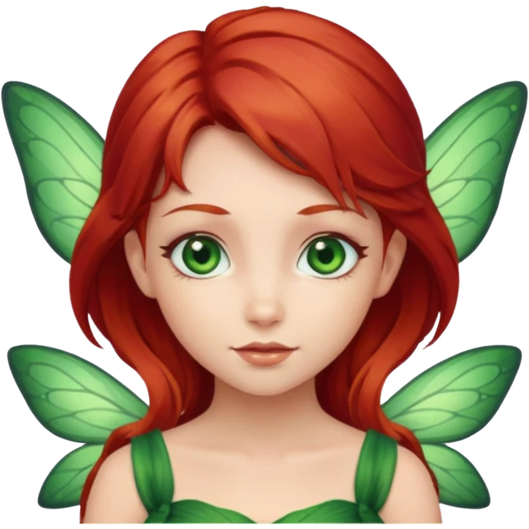 Fairy girl red hair emoji