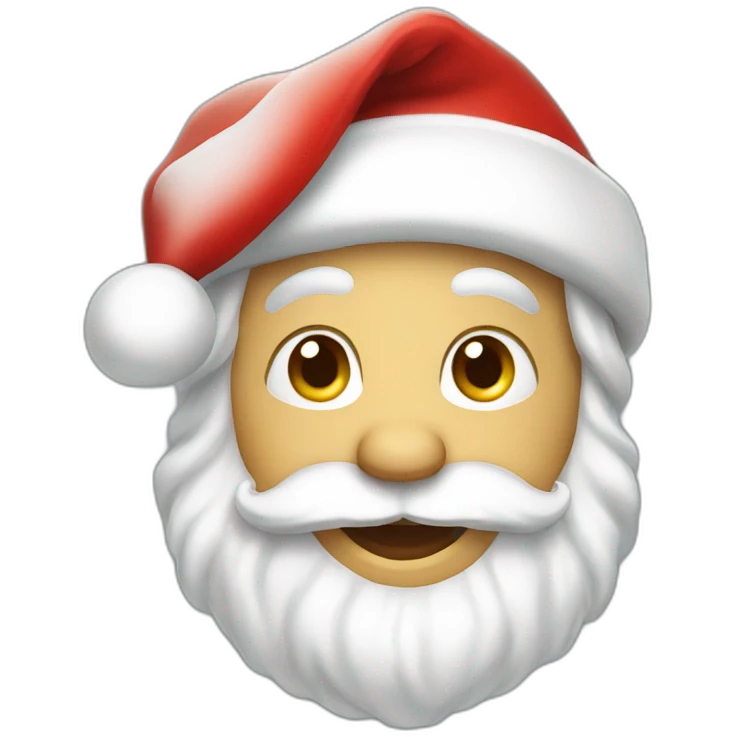happy santa emoji