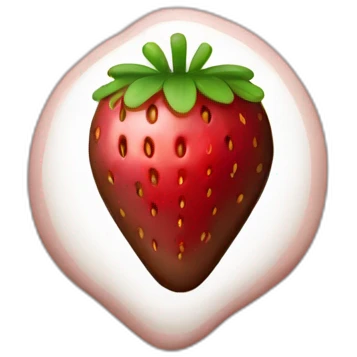 Chocolate strawberry  emoji