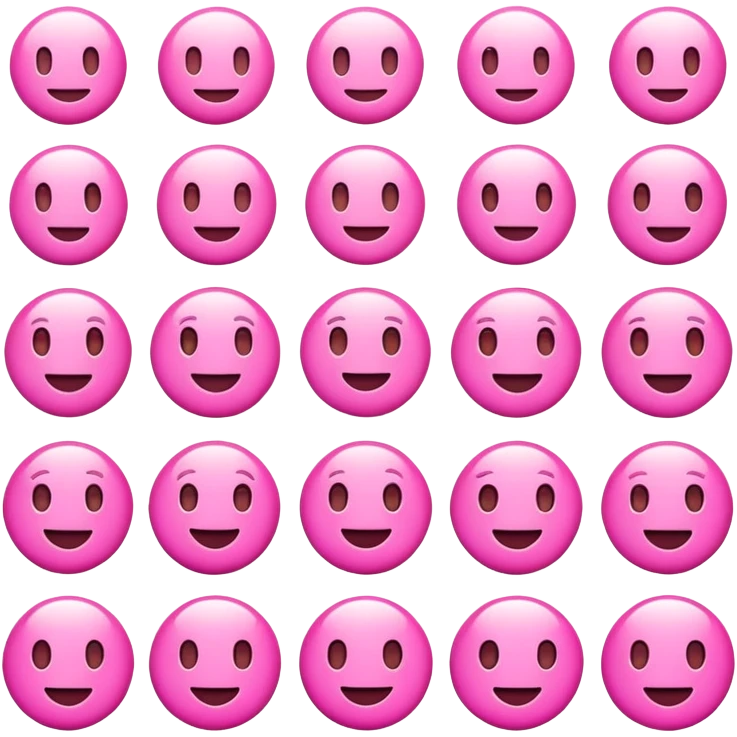 Pink emojis emoji
