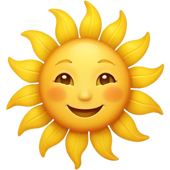 happy sun  emoji