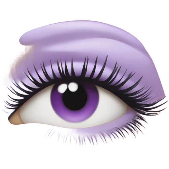 pastel purple chanel mascara emoji