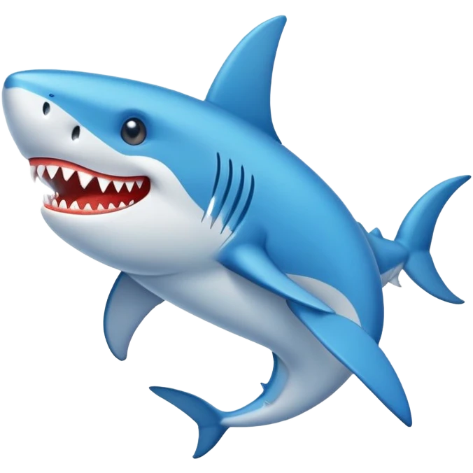 Un tiburón con sapatillas  emoji