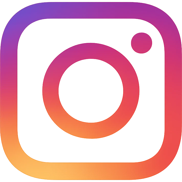 instagram logo, modern, flat, vibrant colors, color icon style emoji
