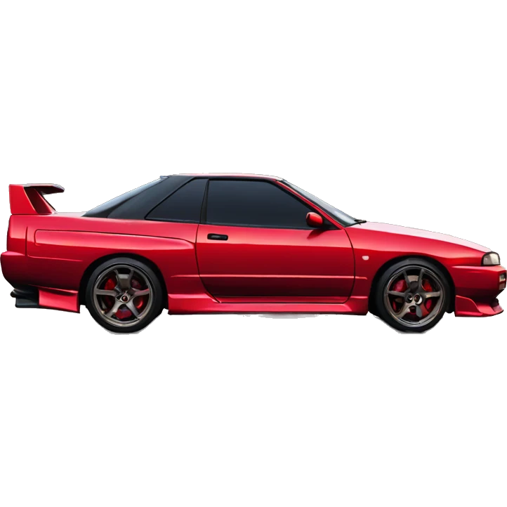 Red Nissan Skyline R32 emoji