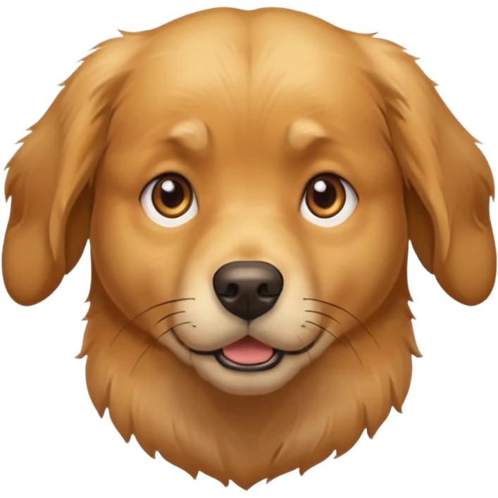 I want an emoji of a goldenretriever who is scared emoji