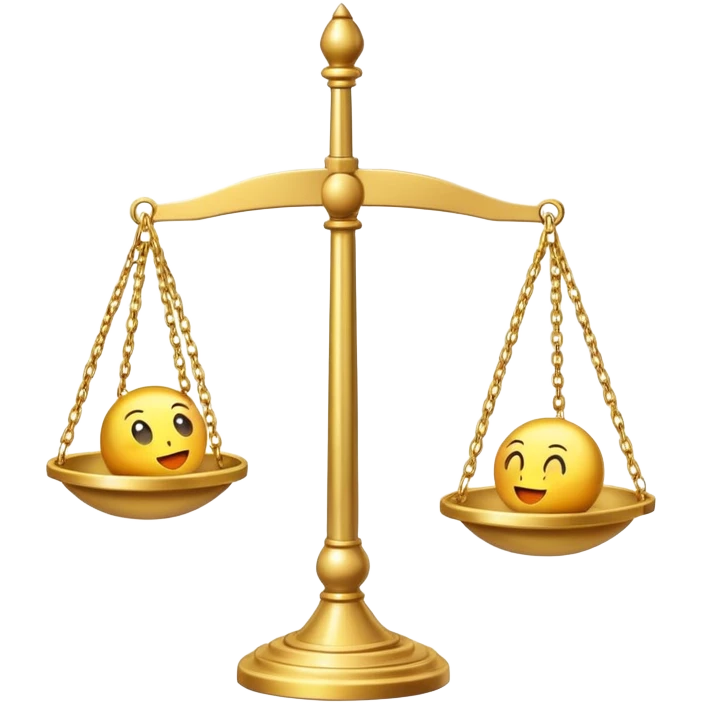 Crea un emoji de una balanza coquete femenina  emoji