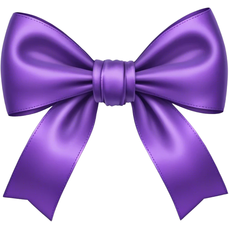 Purple bow  emoji