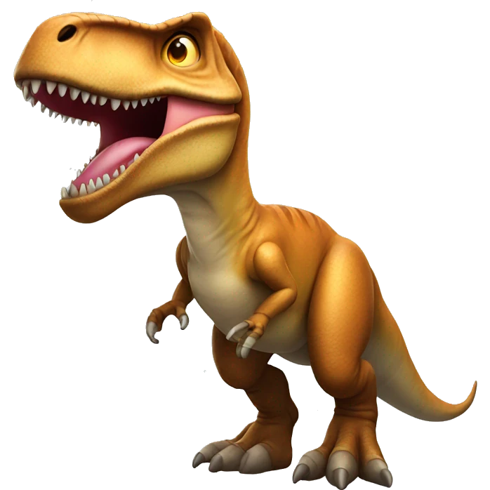T Rex with heart eyes emoji