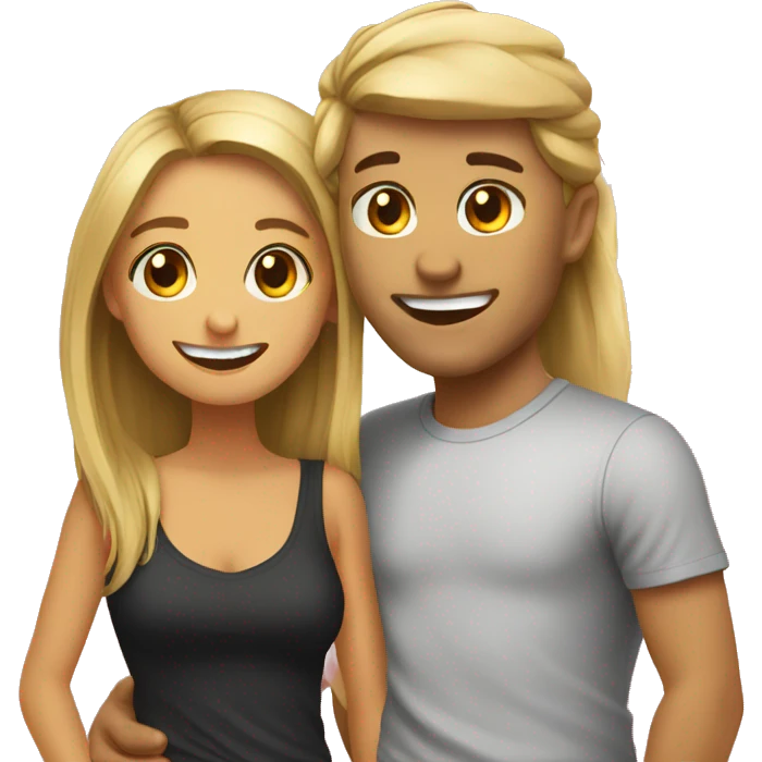 With my girlfriend  emoji