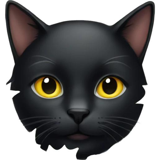 Black cat with Holly emoji