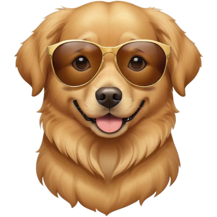 Dog with sunglasses emoji
