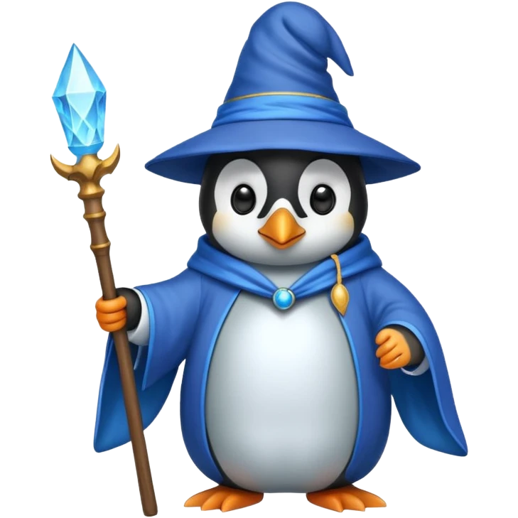 Penguin Wizard emoji