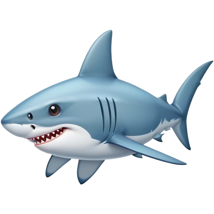 Shark with a top emoji