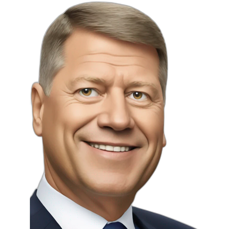The president of Romania iohannis emoji