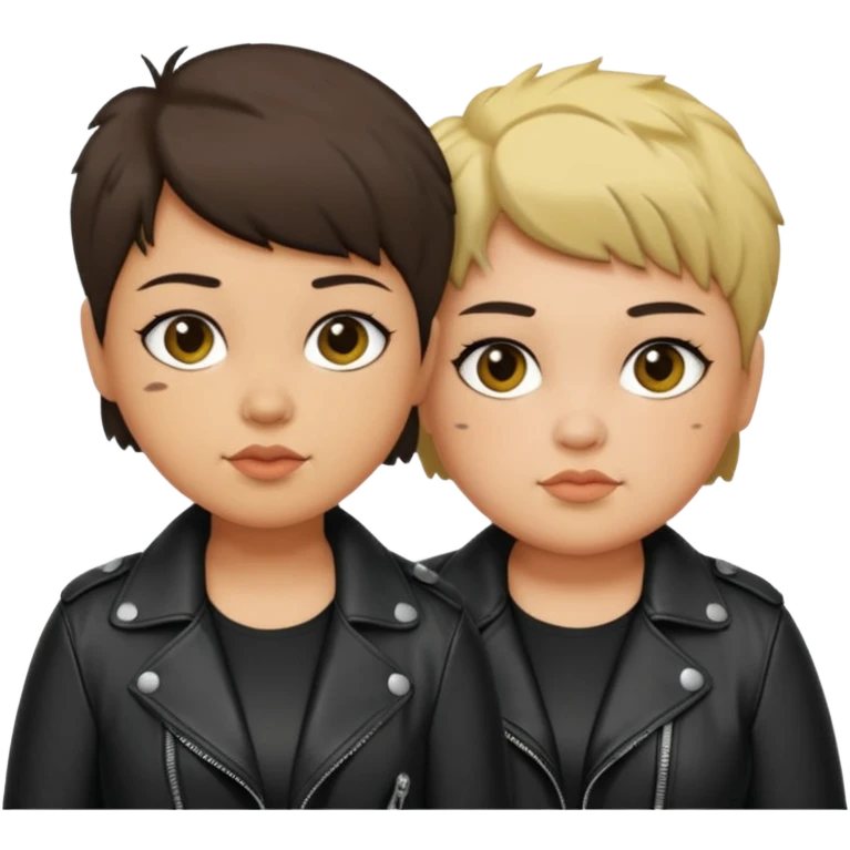 Two Chubby butch lesbians ugly as hell emoji