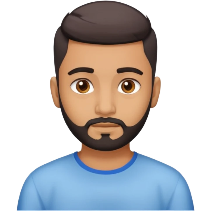 Indian man 25 years old fade hair cut no beared  emoji