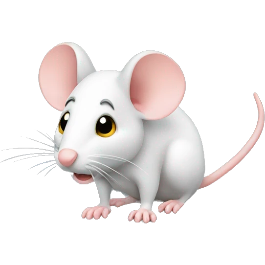 Mouse sniffing to the right emoji