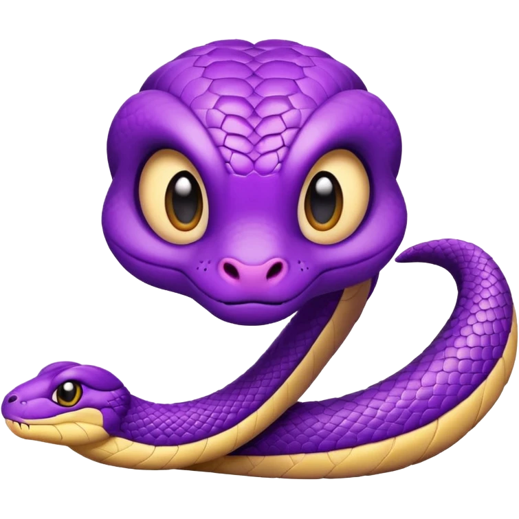  i want a animated emoji with the text "'Lil Viper sorry" for a little purple cute viper emoji