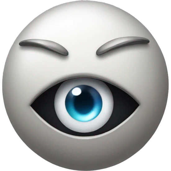 Sphere with eyes and mouth and diamond hands emoji
