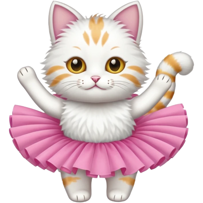 Cat with tutu emoji