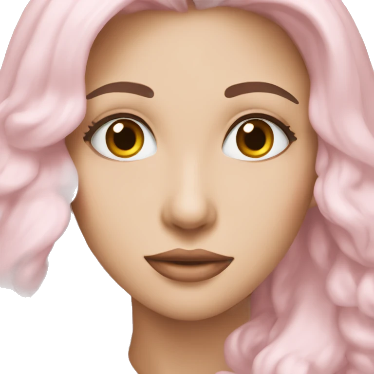 Розовый  emoji