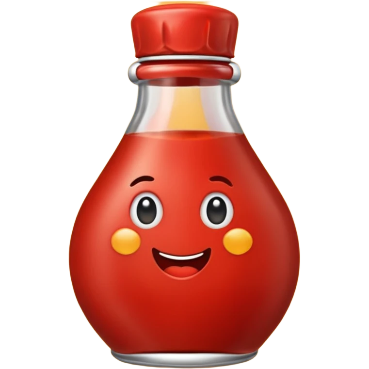 en ketchup som är kär emoji
