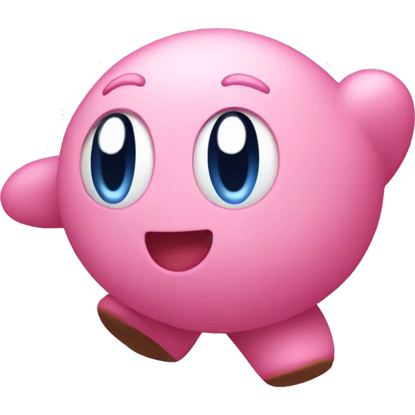 running KIRBY  emoji