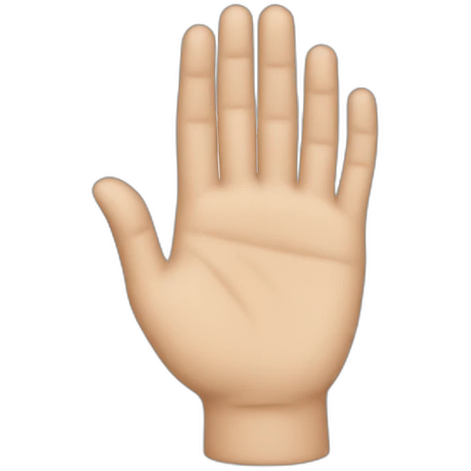 Hand on the face emoji